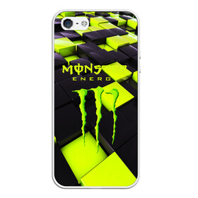 Чехол для iPhone 5/5S матовый с принтом MONSTER ENERGY в Петрозаводске, Силикон | Область печати: задняя сторона чехла, без боковых панелей | energy | monster energy | кофеин | монстр | монстр энерджи | напиток | таурин | энергетик | энергетический напиток