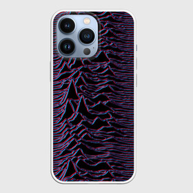 Чехол для iPhone 13 Pro с принтом Joy Division Glitch в Петрозаводске,  |  | Тематика изображения на принте: glitch | ian curtis | joy division | rock | unknown pleasures | глюк | иэн кёртис | рок