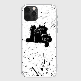 Чехол для iPhone 12 Pro Max с принтом Черные котейки в Петрозаводске, Силикон |  | Тематика изображения на принте: baby | cat | cute | kitty | аниме | анимешные | брызги красок | глаза | детям | животные | зверек | кавайный | киска | кот | котята | кошак | кошечка | кошка | малыши | милые | мордочка | няшные | прикольные