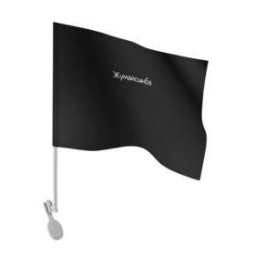 Флаг для автомобиля с принтом Жумайсынба в Петрозаводске, 100% полиэстер | Размер: 30*21 см | мемы | смешно | смешные надписи | юмор