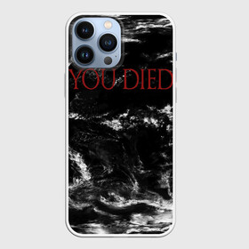 Чехол для iPhone 13 Pro Max с принтом YOU DIED в Петрозаводске,  |  | Тематика изображения на принте: dark souls | dark souls iii | дарк солс | дарк соулс | темные души | черные души