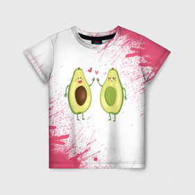 Детская футболка 3D с принтом Авокадо в Петрозаводске, 100% гипоаллергенный полиэфир | прямой крой, круглый вырез горловины, длина до линии бедер, чуть спущенное плечо, ткань немного тянется | авокадо | веган | еда блогеров | мемы | минимализм | прикольные картинки | прикольные надписи | растение | смешное авокадо | фрукт