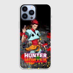 Чехол для iPhone 13 Pro Max с принтом Хисока Мороу и логотип Хантер Хантер в Петрозаводске,  |  | anime | hunter | hunter x hunter | zoldyck | аниме | зодиак | охотник | охотники | хисока