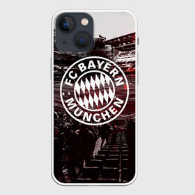 Чехол для iPhone 13 mini с принтом FC BAYERN MUNCHEN в Петрозаводске,  |  | bayer | bayern | munchen | бавария | баер | баерн | байер | байерн | клуб | мюллер | мюнхен | нойер | фк байер | футбольный