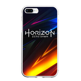 Чехол для iPhone 7Plus/8 Plus матовый с принтом Horizon Zero Dawn STRIPES в Петрозаводске, Силикон | Область печати: задняя сторона чехла, без боковых панелей | Тематика изображения на принте: aloy | antasy girl | art | artwork | digital art | fantasy | horizon | horizon: zero dawn | landscape | tallneck | warrior fantasy | weapon | zero dawn