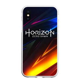 Чехол для iPhone XS Max матовый с принтом Horizon Zero Dawn STRIPES в Петрозаводске, Силикон | Область печати: задняя сторона чехла, без боковых панелей | aloy | antasy girl | art | artwork | digital art | fantasy | horizon | horizon: zero dawn | landscape | tallneck | warrior fantasy | weapon | zero dawn