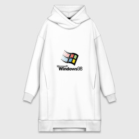 Платье-худи хлопок с принтом Windows 98 в Петрозаводске,  |  | microsoft | windows | windows98 | виндовс | майкрософт