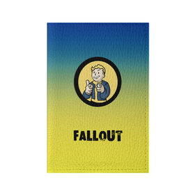 Обложка для паспорта матовая кожа с принтом Fallout/Фоллаут в Петрозаводске, натуральная матовая кожа | размер 19,3 х 13,7 см; прозрачные пластиковые крепления | Тематика изображения на принте: boy | fallout | new vegas | nuka cola | апокалипсис | бандиты | вегас | война | градиент | девочкам | детям | игра | логотипы игр | мальчикам | оружие | парни | пистолеты | подростковые | постапокалипсис | убежище