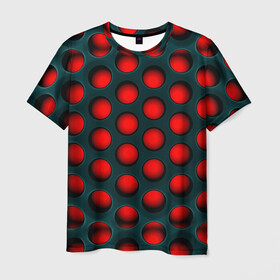 Мужская футболка 3D с принтом Кошмар Трипофоба в Петрозаводске, 100% полиэфир | прямой крой, круглый вырез горловины, длина до линии бедер | абстракция | геометрия | карбон | кластерные отверстия | кластеры | отверстия | соты | текстура | трипофоб | трипофобия