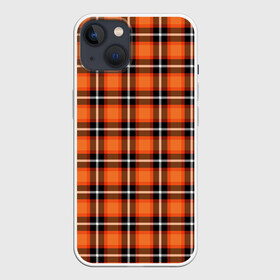 Чехол для iPhone 13 с принтом Шотландская клетка в Петрозаводске,  |  | england | scotland | англия | великобритания | волынка | девиз | джентельмены | килт | клан | клетка | королевство | оранжевая | оранжевый | шотландия | шотландка | шотландская клетка