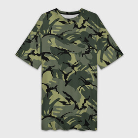Платье-футболка 3D с принтом Камуфляж в Петрозаводске,  |  | амуниция | армия | болотный | военная | камуфляж | лесной | маскировка | охота | разведка | рыбалка | спецназ | страйкбол | тайга | форма | хаки
