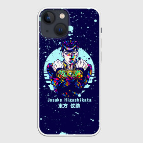 Чехол для iPhone 13 mini с принтом JoJo Bizarre Adventure в Петрозаводске,  |  | anime | jojo | jojo’s bizarre adventure | аниме | анимэ | биззаре адвенчер | джо | джо джо | джоджо | джонатан джостар | дзёсукэ хигасиката | дзётаро кудзё | жожо | игги | кира | лого | манга | невероятные приключения