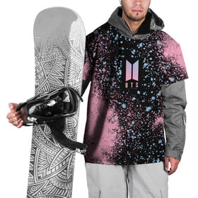Накидка на куртку 3D с принтом BTS в Петрозаводске, 100% полиэстер |  | Тематика изображения на принте: army | bts | k pop | абстракция | арми | брызги | бтс | кейпоп | корея | кпоп | оппа