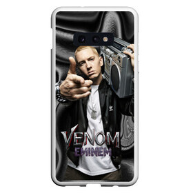 Чехол для Samsung S10E с принтом Eminem-Venom в Петрозаводске, Силикон | Область печати: задняя сторона чехла, без боковых панелей | eminem | rap | venom eminem | рэп | хип хоп | эминем