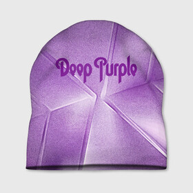 Шапка 3D с принтом Deep Purple в Петрозаводске, 100% полиэстер | универсальный размер, печать по всей поверхности изделия | Тематика изображения на принте: deep | logo | purple | rock | whoosh | группа | знаменитости | лого | надпись | рок | текст