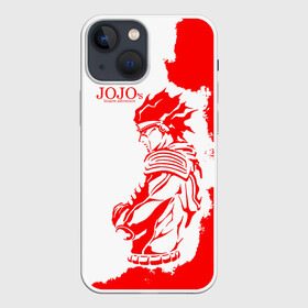 Чехол для iPhone 13 mini с принтом Хамон красный в Петрозаводске,  |  | anime | jojo | jojo’s bizarre adventure | аниме | анимэ | биззаре адвенчер | джо | джо джо | джоджо | джонатан джостар | дзёсукэ хигасиката | дзётаро кудзё | жожо | игги | кира | лого | манга | невероятные приключения