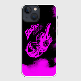 Чехол для iPhone 13 mini с принтом Джоджо fuck фиолетовый в Петрозаводске,  |  | anime | jojo | jojo’s bizarre adventure | аниме | анимэ | биззаре адвенчер | джо | джо джо | джоджо | джонатан джостар | дзёсукэ хигасиката | дзётаро кудзё | жожо | игги | кира | лого | манга | невероятные приключения