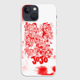Чехол для iPhone 13 mini с принтом Джоджо герои красный дым в Петрозаводске,  |  | anime | jojo | jojo’s bizarre adventure | аниме | анимэ | биззаре адвенчер | джо | джо джо | джоджо | джонатан джостар | дзёсукэ хигасиката | дзётаро кудзё | жожо | игги | кира | лого | манга | невероятные приключения