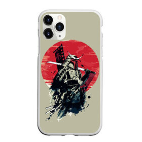 Чехол для iPhone 11 Pro матовый с принтом Samurai man в Петрозаводске, Силикон |  | бамбук | катана | сакура | самурай | япония