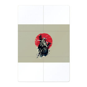 Магнитный плакат 2Х3 с принтом Samurai man в Петрозаводске, Полимерный материал с магнитным слоем | 6 деталей размером 9*9 см | бамбук | катана | сакура | самурай | япония