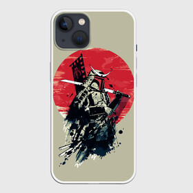 Чехол для iPhone 13 с принтом Samurai man в Петрозаводске,  |  | бамбук | катана | сакура | самурай | япония