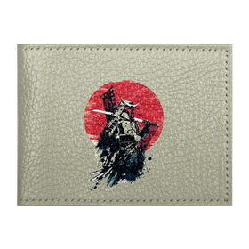 Обложка для студенческого билета с принтом Samurai man в Петрозаводске, натуральная кожа | Размер: 11*8 см; Печать на всей внешней стороне | Тематика изображения на принте: бамбук | катана | сакура | самурай | япония