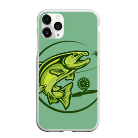 Чехол для iPhone 11 Pro Max матовый с принтом Large fish в Петрозаводске, Силикон |  | океан | рыбалка | рыбы | спининг