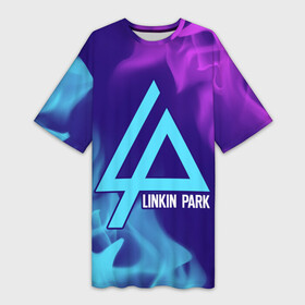 Платье-футболка 3D с принтом LINKIN PARK   ЛИНКИН ПАРК в Петрозаводске,  |  | linkin | linkinpark | logo | lp | music | park | rock | линкин | линкинпарк | лого | логотип | логотипы | лп | музыка | парк | рок | символ