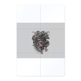 Магнитный плакат 2Х3 с принтом Samurai в Петрозаводске, Полимерный материал с магнитным слоем | 6 деталей размером 9*9 см | острова | самурай | токио | япония