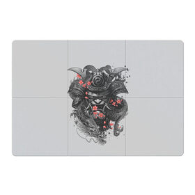 Магнитный плакат 3Х2 с принтом Samurai в Петрозаводске, Полимерный материал с магнитным слоем | 6 деталей размером 9*9 см | острова | самурай | токио | япония