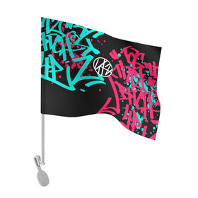 Флаг для автомобиля с принтом Stray Kids в Петрозаводске, 100% полиэстер | Размер: 30*21 см | bts | exo | k pop | monsta x | stray kids | straykids | кей поп | кейпоп | стреи | стрей кидс | стрэй кидс