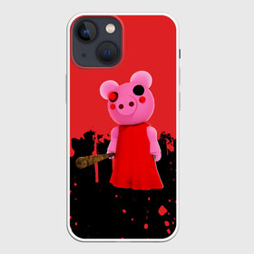 Чехол для iPhone 13 mini с принтом ROBLOX PIGGY   СВИНКА ПИГГИ в Петрозаводске,  |  | pig | piggy | roblox | игра | компьютерная игра | логотип | онлайн | онлайн игра | пигги | поросенок | роблакс | роблокс | свинка | свинья