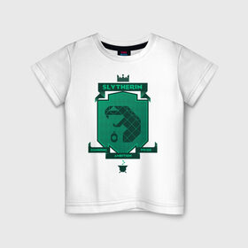 Детская футболка хлопок с принтом Slytherin в Петрозаводске, 100% хлопок | круглый вырез горловины, полуприлегающий силуэт, длина до линии бедер | harry potter | slytherin | vdzabma | гарри поттер | слизерин