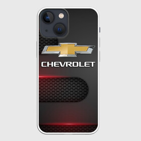 Чехол для iPhone 13 mini с принтом CHEVROLET в Петрозаводске,  |  | chevrolet | авто | автомобиль | логотип | марка | машина | надпись | текстура | шевроле | шевролет