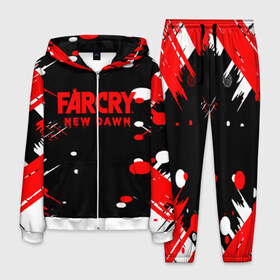 Мужской костюм 3D с принтом Far Cry в Петрозаводске, 100% полиэстер | Манжеты и пояс оформлены тканевой резинкой, двухслойный капюшон со шнурком для регулировки, карманы спереди | 1080p | evolution | far | far cry | far cry 1 | far cry 2019 | far cry 3 | far cry 4 | far cry 5 | far cry 6 | far cry new dawn | far cry primal | gameplay | pc | ubisoft | ваас | прохождение