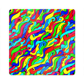 Магнит виниловый Квадрат с принтом Красочные узоры/абстракционизм в Петрозаводске, полимерный материал с магнитным слоем | размер 9*9 см, закругленные углы | abstract | art | neon | pattern | аниме | анимешные | арт | брызги | ван гог | волны | восточный | змеи | искусство | картина | кислотный | краска | краски | море | мысли | неоновые | радуга | радужные | разноцветные