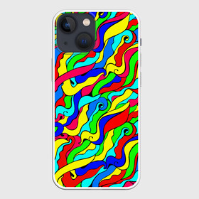 Чехол для iPhone 13 mini с принтом Красочные узоры абстракционизм в Петрозаводске,  |  | abstract | art | neon | pattern | аниме | анимешные | арт | брызги | ван гог | волны | восточный | змеи | искусство | картина | кислотный | краска | краски | море | мысли | неоновые | радуга | радужные | разноцветные