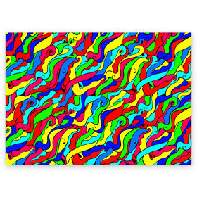 Поздравительная открытка с принтом Красочные узоры/абстракционизм в Петрозаводске, 100% бумага | плотность бумаги 280 г/м2, матовая, на обратной стороне линовка и место для марки
 | abstract | art | neon | pattern | аниме | анимешные | арт | брызги | ван гог | волны | восточный | змеи | искусство | картина | кислотный | краска | краски | море | мысли | неоновые | радуга | радужные | разноцветные