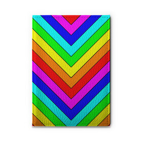 Обложка для автодокументов с принтом Rainbow Stripes в Петрозаводске, натуральная кожа |  размер 19,9*13 см; внутри 4 больших “конверта” для документов и один маленький отдел — туда идеально встанут права | geometry | gradient | neon | геометрические | градиент | детям | кислота | кислотный | конус | красочный | линии | неоновые | пирамида | полоска | полосы | радуга | радужный | разноцветные | сочный | треугольники
