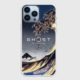 Чехол для iPhone 13 Pro Max с принтом Ghost of Tsushima в Петрозаводске,  |  | ghost of tsushima | вода | волны | гора | игра | природа | рисунок