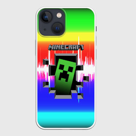 Чехол для iPhone 13 mini с принтом Minecraft (S) в Петрозаводске,  |  | craft | creeper | dungeon | dungeons | earth | game | logo | mine | minecraft | minecraft dungeons | mobile | online | дунгеонс | земля | зомби | игра | крипер | лого | майкрафт | майнкрафт | онлайн | подземелье