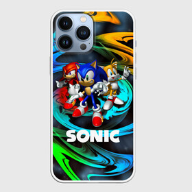 Чехол для iPhone 13 Pro Max с принтом SONIC TRIO в Петрозаводске,  |  | hedgehog | metal sonic | silver | silver the hedgehog | sonic | sonic boom | sonic the hedgehog | ёж сонник | игры | соник | фильмы