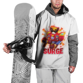 Накидка на куртку 3D с принтом Сердж Бравл Старс (Surge BS) в Петрозаводске, 100% полиэстер |  | Тематика изображения на принте: brawl stars | brawler | miphic | surge | бравл старс | бравлер | мифический | сердж