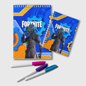 Блокнот с принтом FORTNITE в Петрозаводске, 100% бумага | 48 листов, плотность листов — 60 г/м2, плотность картонной обложки — 250 г/м2. Листы скреплены удобной пружинной спиралью. Цвет линий — светло-серый
 | epic games | fortnite | game | gamer | игры | фортнайт