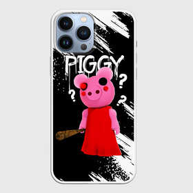 Чехол для iPhone 13 Pro Max с принтом ROBLOX PIGGY   СВИНКА ПИГГИ в Петрозаводске,  |  | Тематика изображения на принте: pig | piggy | roblox | игра | компьютерная игра | логотип | онлайн | онлайн игра | пигги | поросенок | роблакс | роблокс | свинка | свинья
