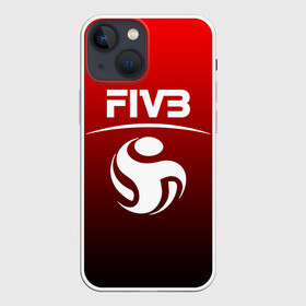 Чехол для iPhone 13 mini с принтом FIVB ВОЛЕЙБОЛ в Петрозаводске,  |  | Тематика изображения на принте: fivb | voleybal | volleyball | волебол | волейбол | волейбола | волейболист | волейболистка | воллейбол | международная | федерация | фивб