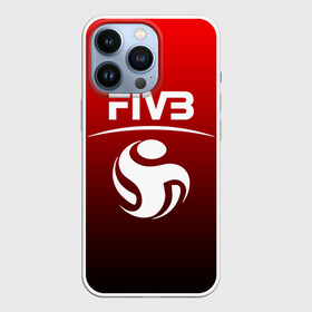 Чехол для iPhone 13 Pro с принтом FIVB ВОЛЕЙБОЛ в Петрозаводске,  |  | Тематика изображения на принте: fivb | voleybal | volleyball | волебол | волейбол | волейбола | волейболист | волейболистка | воллейбол | международная | федерация | фивб