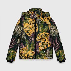 Зимняя куртка для мальчиков 3D с принтом Тропический лес в Петрозаводске, ткань верха — 100% полиэстер; подклад — 100% полиэстер, утеплитель — 100% полиэстер | длина ниже бедра, удлиненная спинка, воротник стойка и отстегивающийся капюшон. Есть боковые карманы с листочкой на кнопках, утяжки по низу изделия и внутренний карман на молнии. 

Предусмотрены светоотражающий принт на спинке, радужный светоотражающий элемент на пуллере молнии и на резинке для утяжки | 3d | flowers | forest | hawaii | leaf | leafs | palm | palms | summer | travel | tropical | vacation | гаваи | гавайи | гавайка | гавайская | лес | лето | листики | листки | листья | отпуск | пальма | пальмы | путешествия | рисунок | трехмерная 