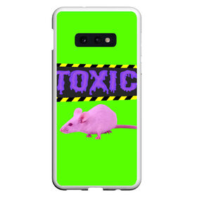 Чехол для Samsung S10E с принтом Toxic в Петрозаводске, Силикон | Область печати: задняя сторона чехла, без боковых панелей | animals | rat | toxic | животные | крыса | токсик