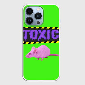 Чехол для iPhone 13 Pro с принтом Toxic в Петрозаводске,  |  | animals | rat | toxic | животные | крыса | токсик